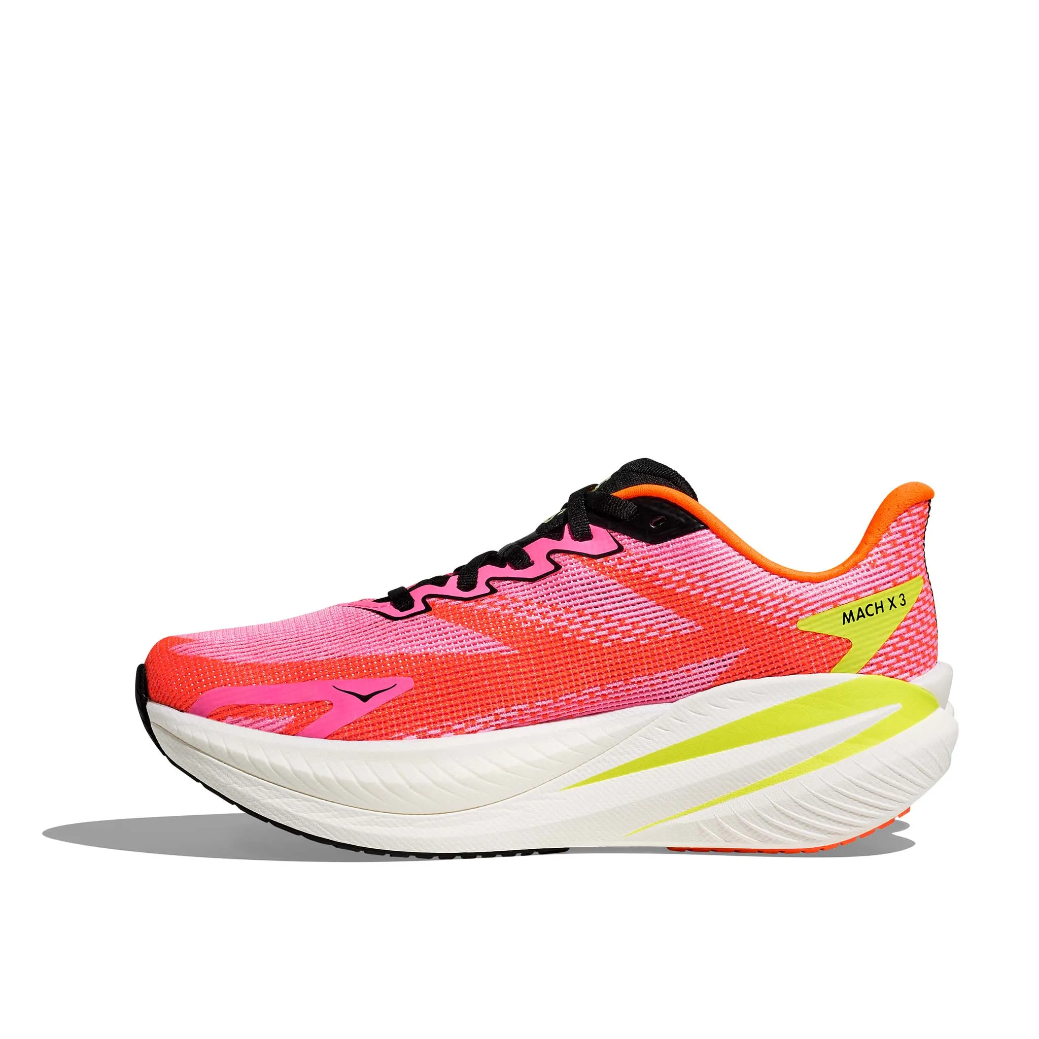 Ladies Near Me HOKA | Women's Mach X 3 Running Shoes - Neon Rose/Neon Tangerine