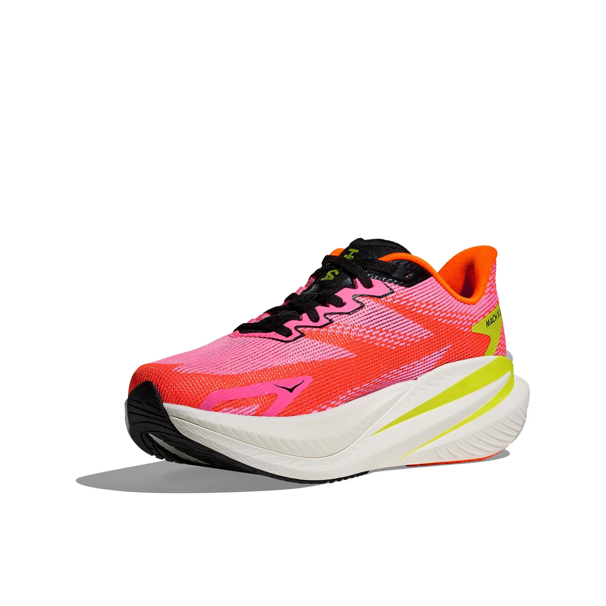 HOKA | Women's Mach X 3 Running Shoes - Neon Rose/Neon Tangerine Shoes Online India
