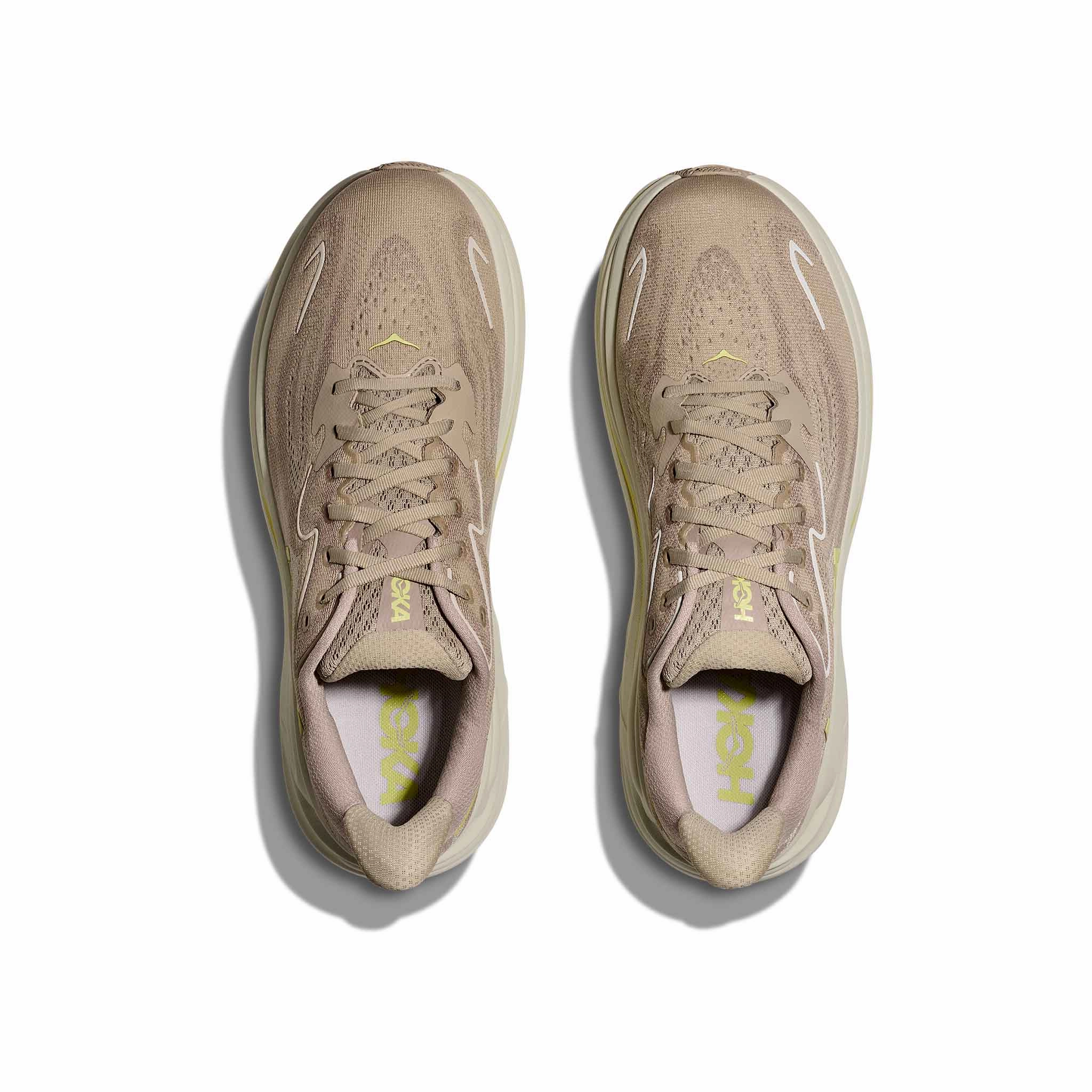 HOKA | Men's Clifton 10 Running Shoes - Raw Linen/Stone Size Chart
