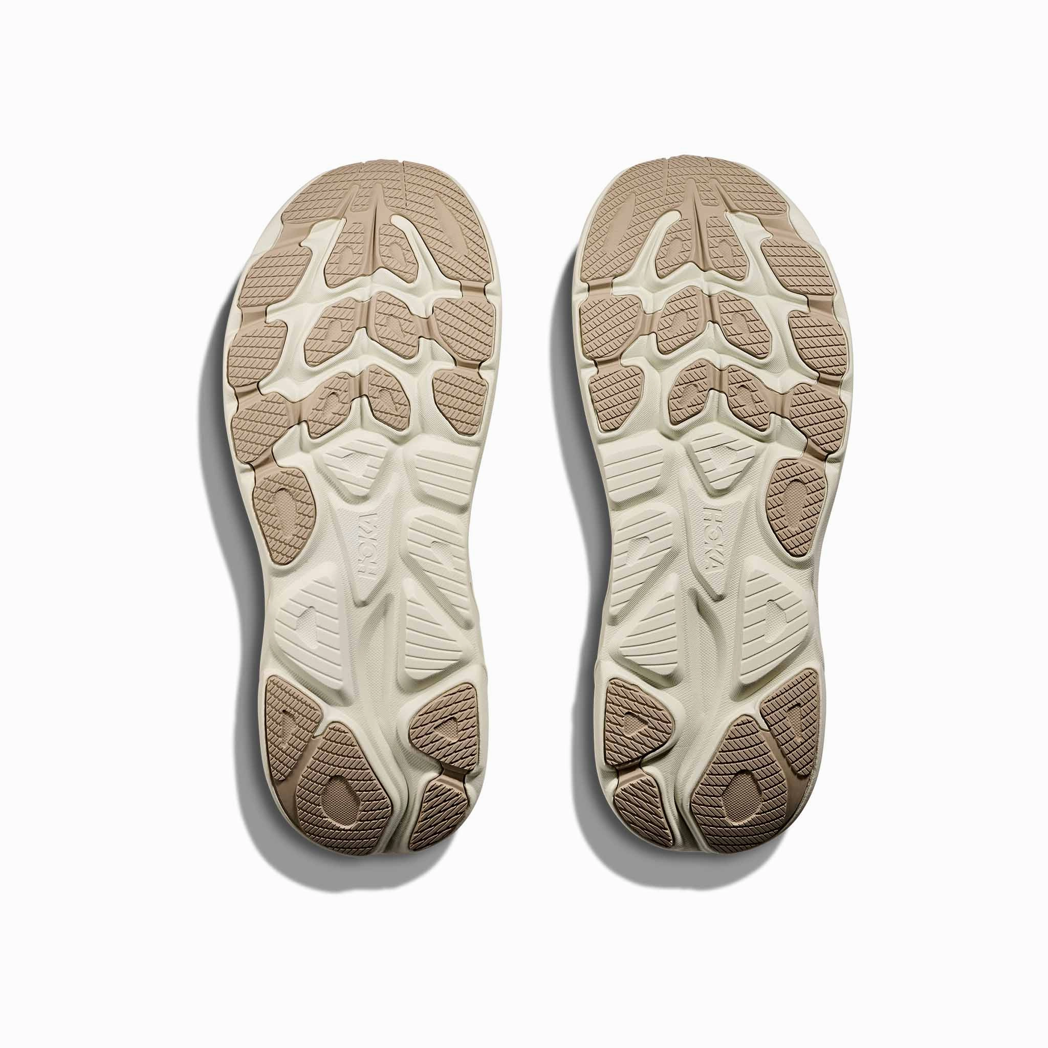 HOKA | Men's Clifton 10 Running Shoes - Raw Linen/Stone Size 6