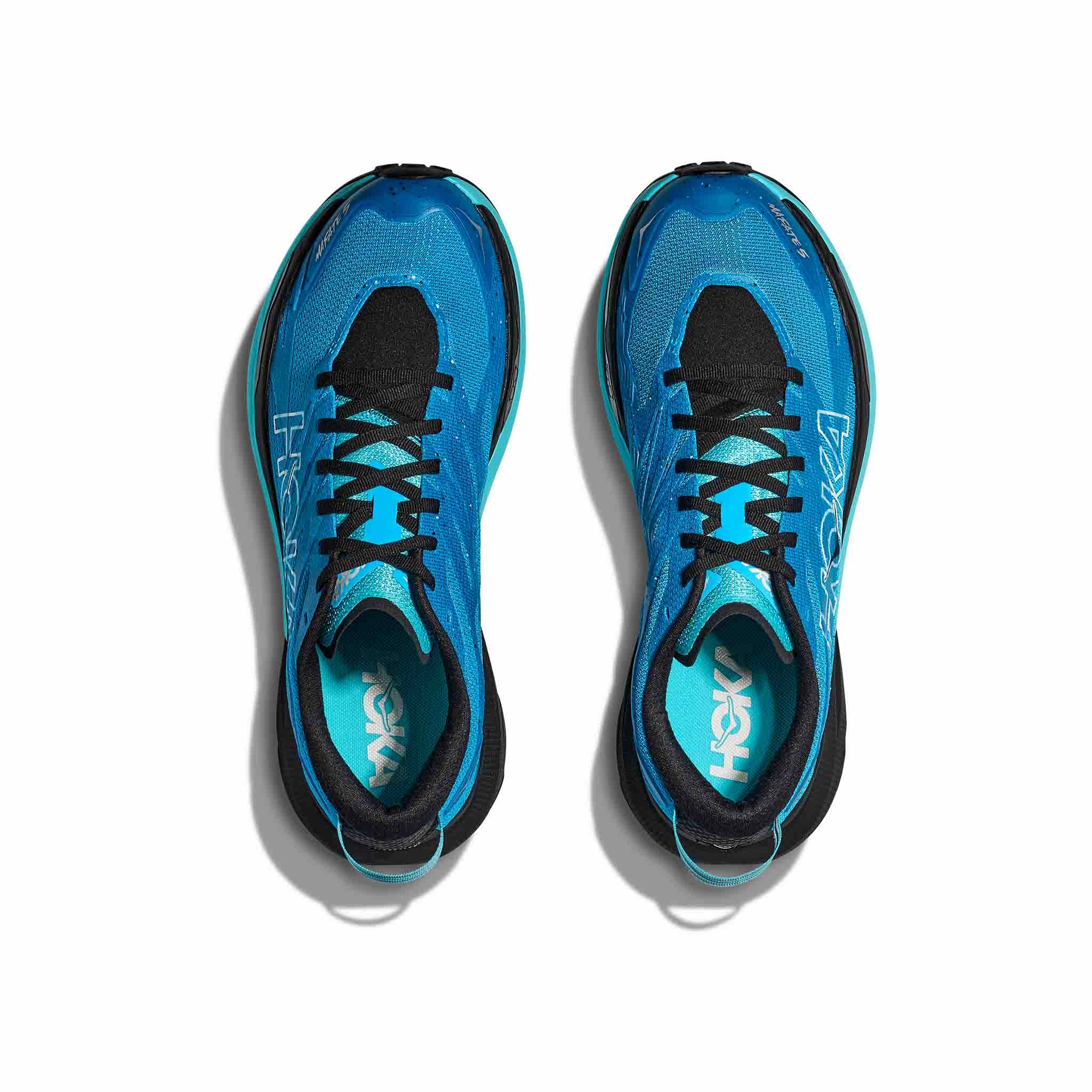 HOKA | Men's Mafate 5 Running Shoes - Skyward Blue/Black Walking Reviews