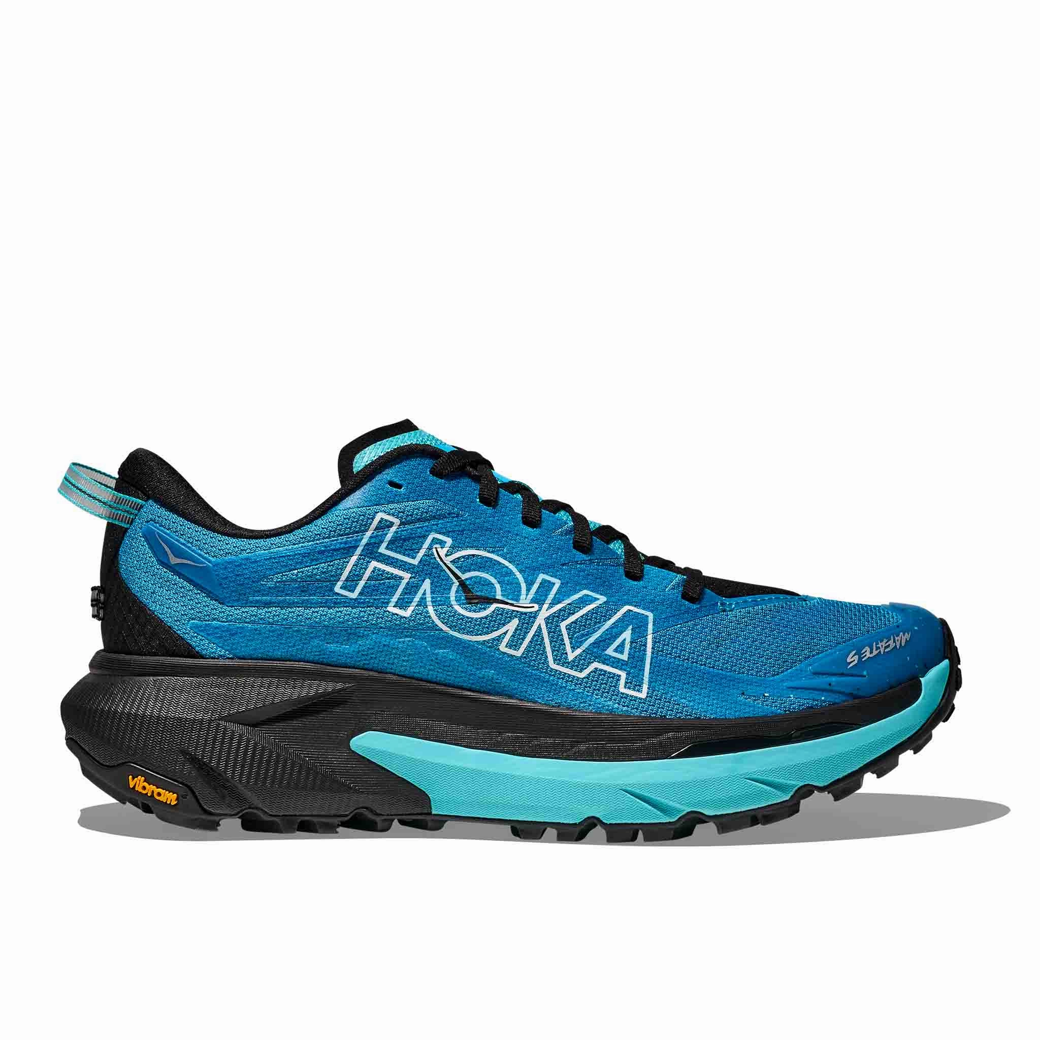 HOKA | Men's Mafate 5 Running Shoes - Skyward Blue/Black Manchester