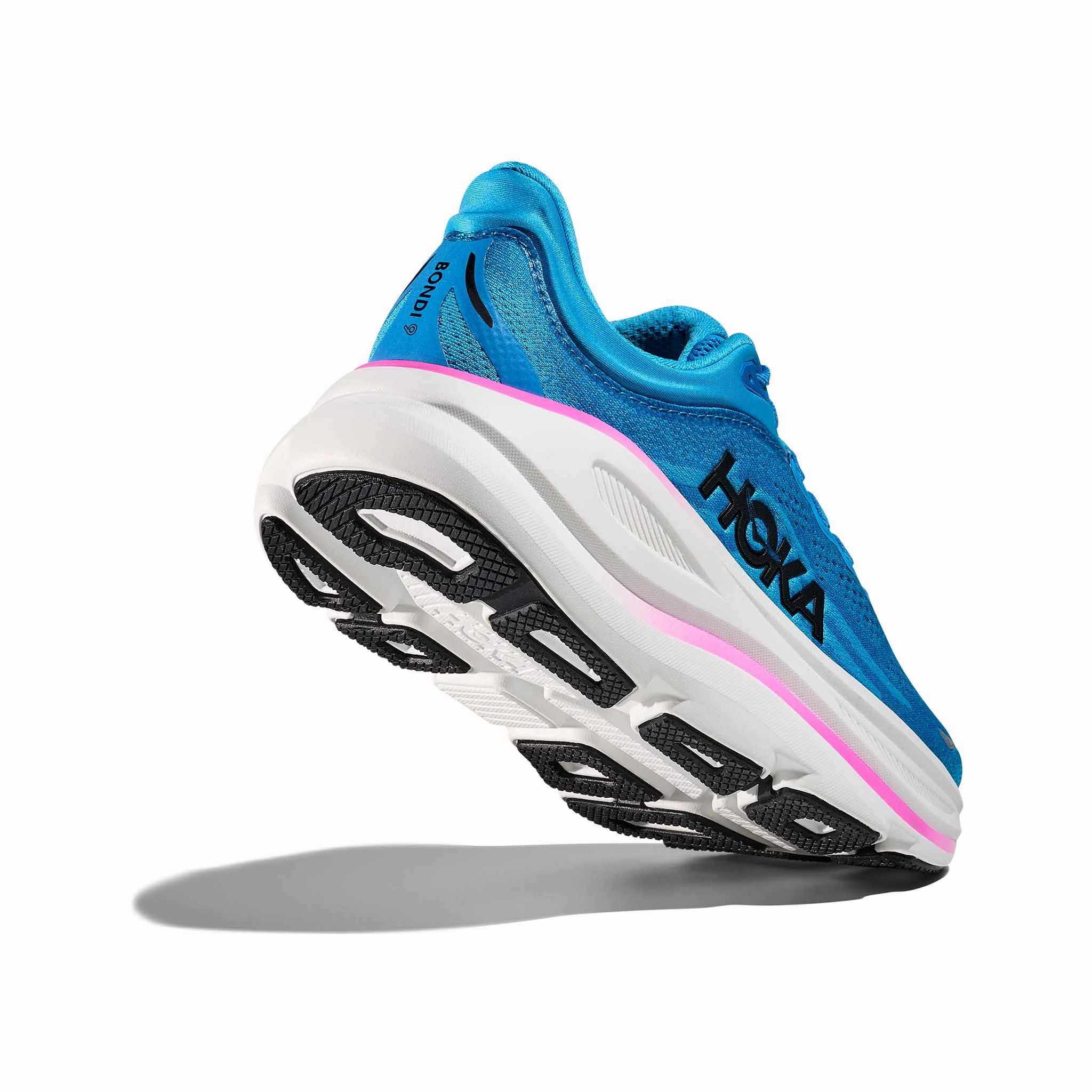 Shoes History Of Company HOKA | Women's Bondi 9 Running Shoes - Skyward Blue/Neon Fuchsia