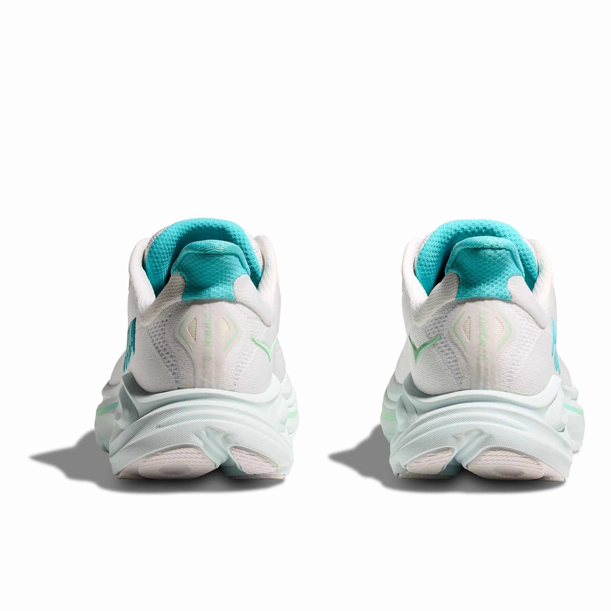 Comparison HOKA | Women's Clifton 10 Running Shoes - White/Cielo Blue