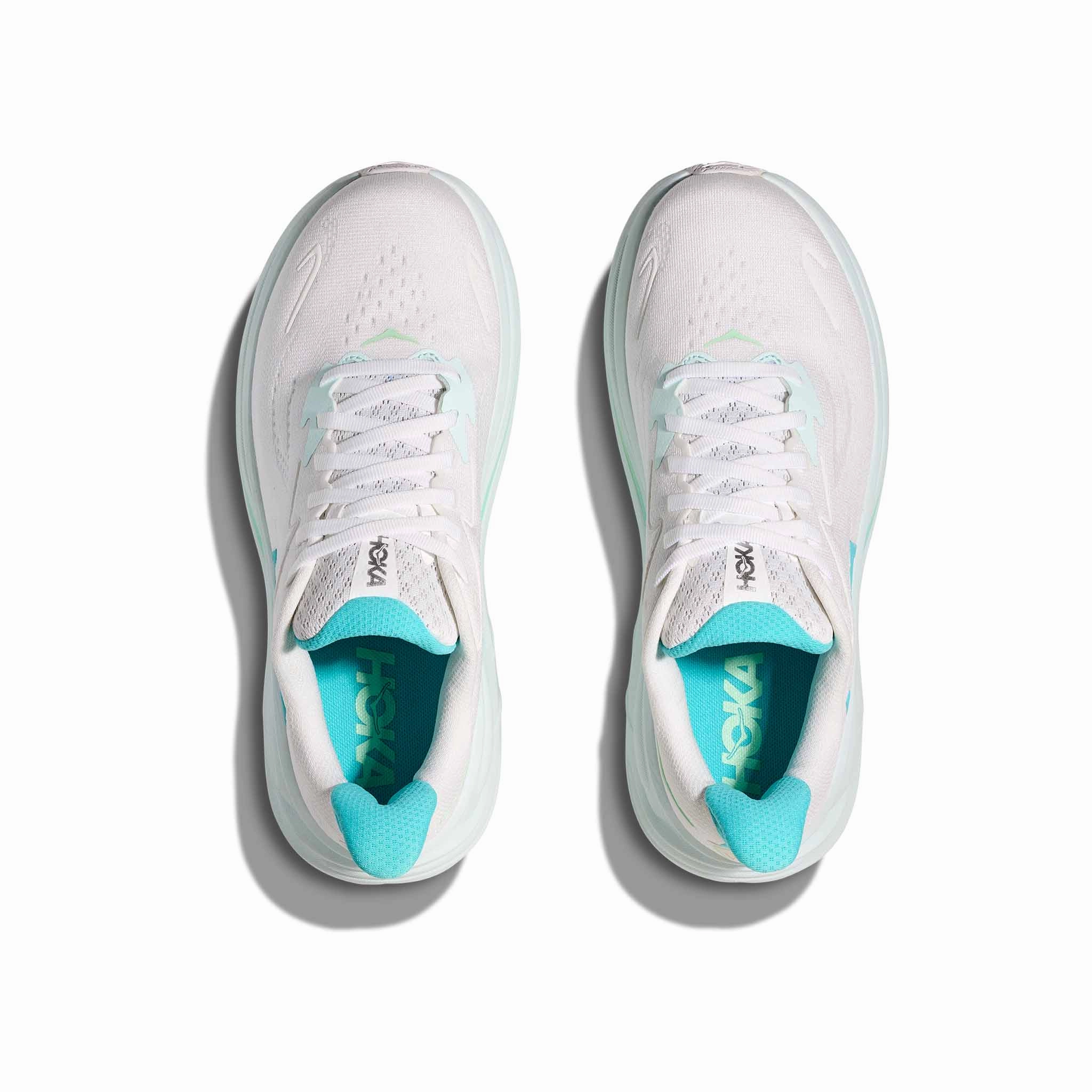 HOKA | Women's Clifton 10 Running Shoes - White/Cielo Blue Shoes India Online
