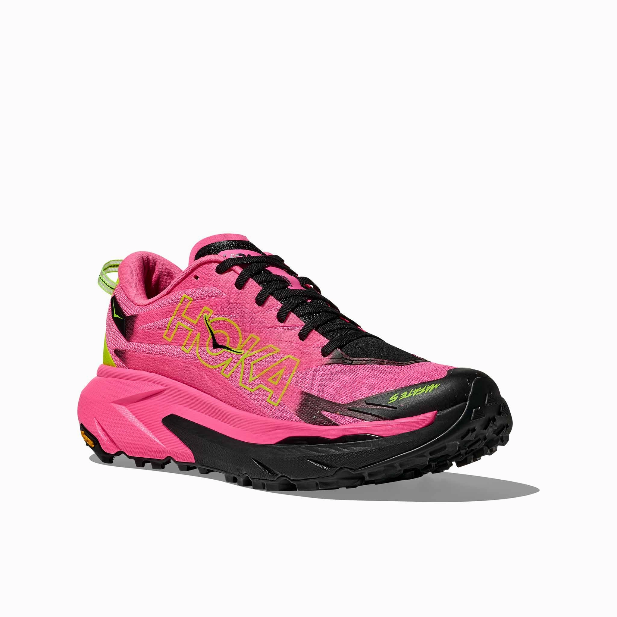 HOKA | Women's Mafate 5 Running Shoes - Neon Rose/Black Shoes In Osaka