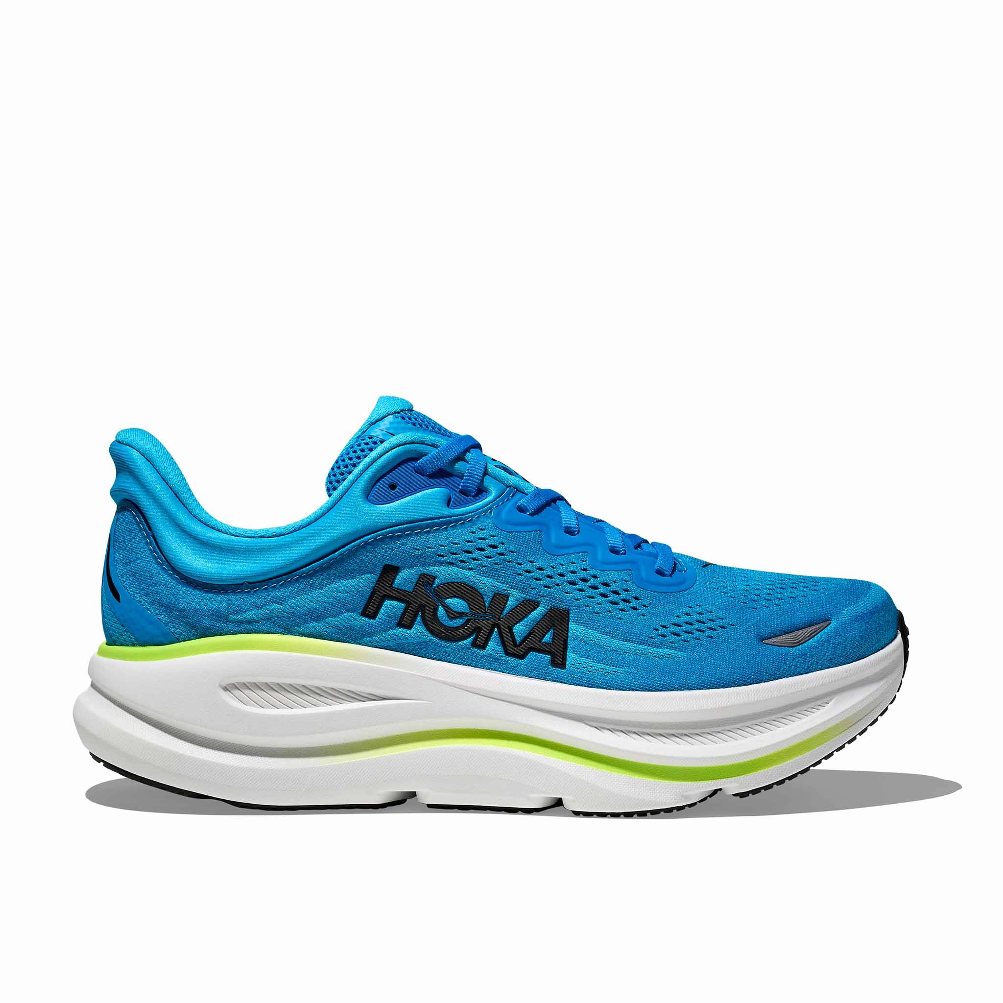 Brown Shoes HOKA | Men's Bondi 9 Running Shoes - Skyward Blue/Hoka Blue