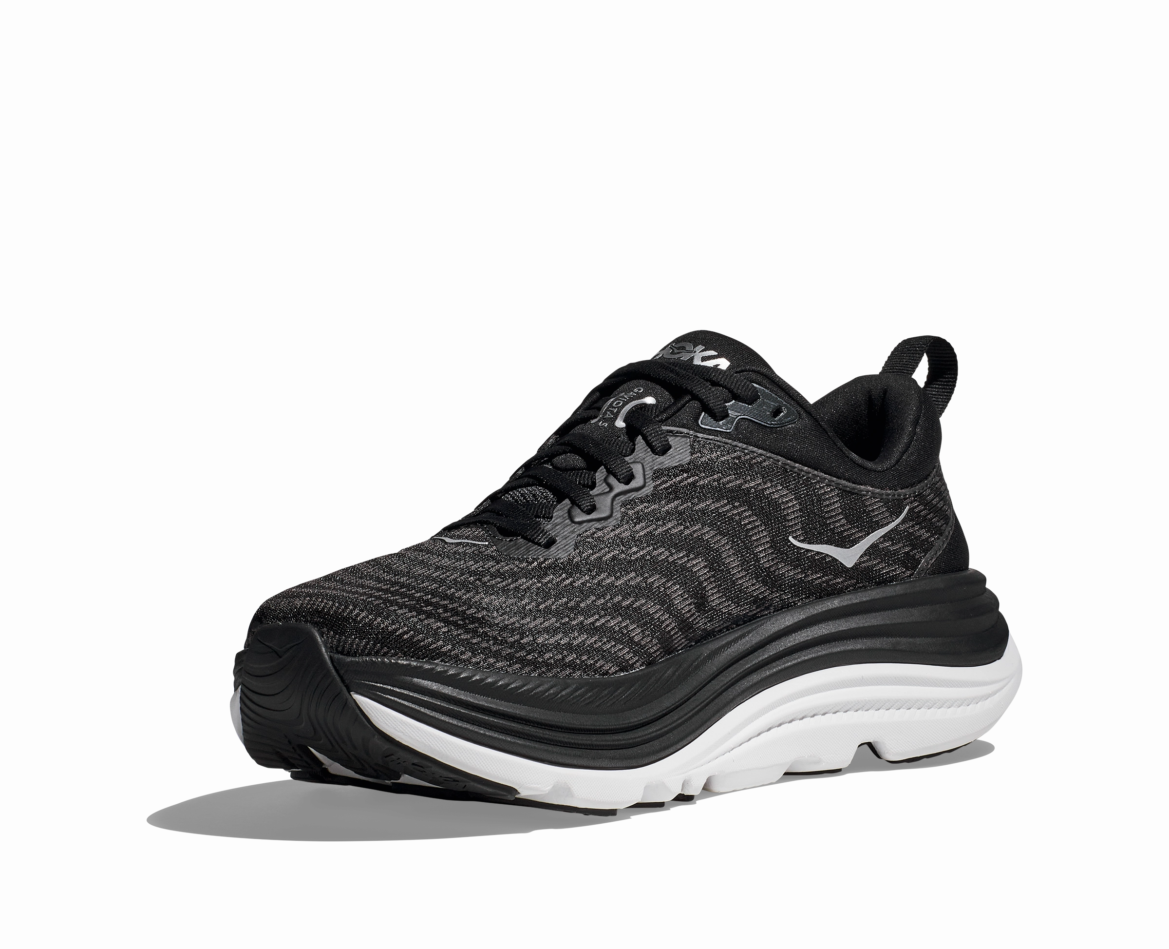 Women's Hoka Gaviota 5 (Black/White) Shoes Womens Clifton