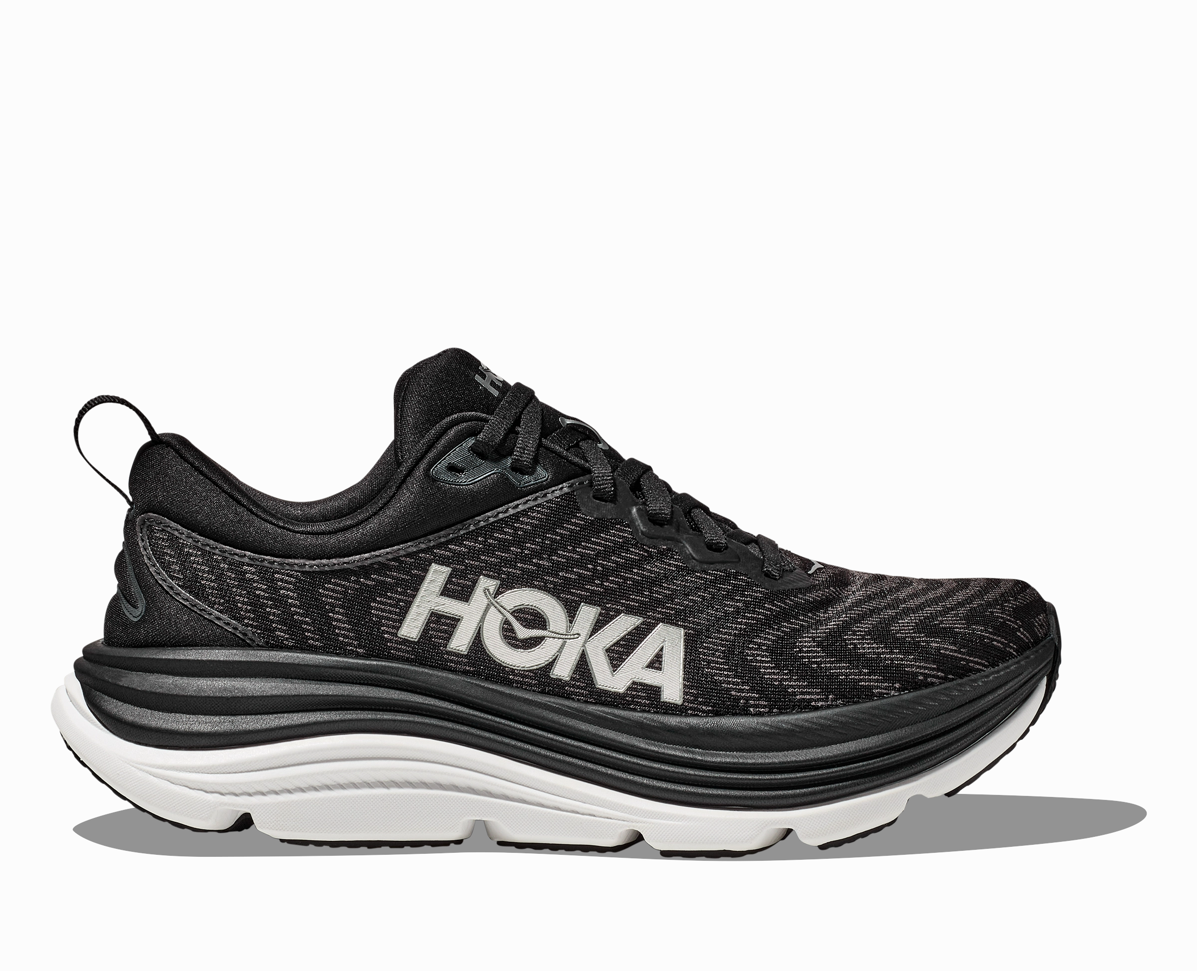 Women's Hoka Gaviota 5 (Black/White) Winter Garden