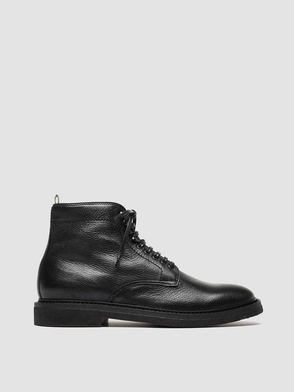 Boots The House Down HOPKINS FLEXI 203 - Black Leather Lace-up Boots