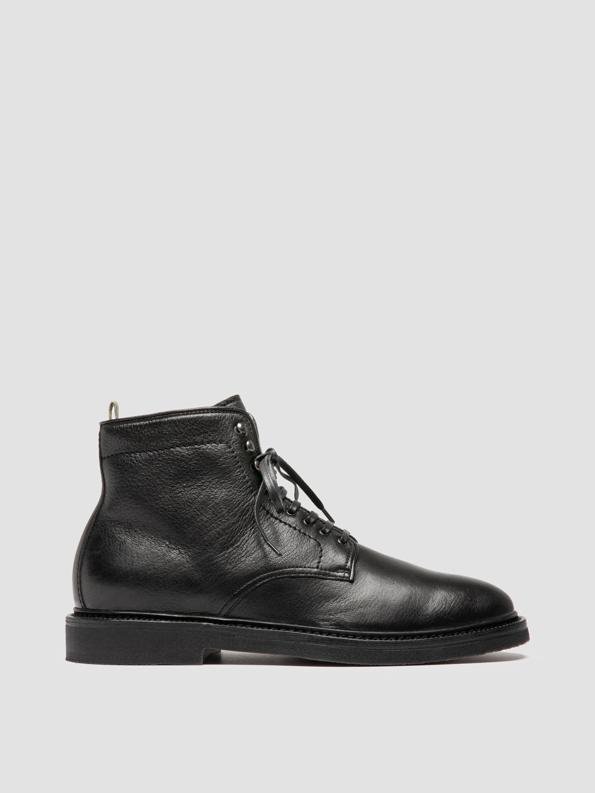 HOPKINS FLEXI 206 - Black Leather Lace-up Boots Motorcross Boots