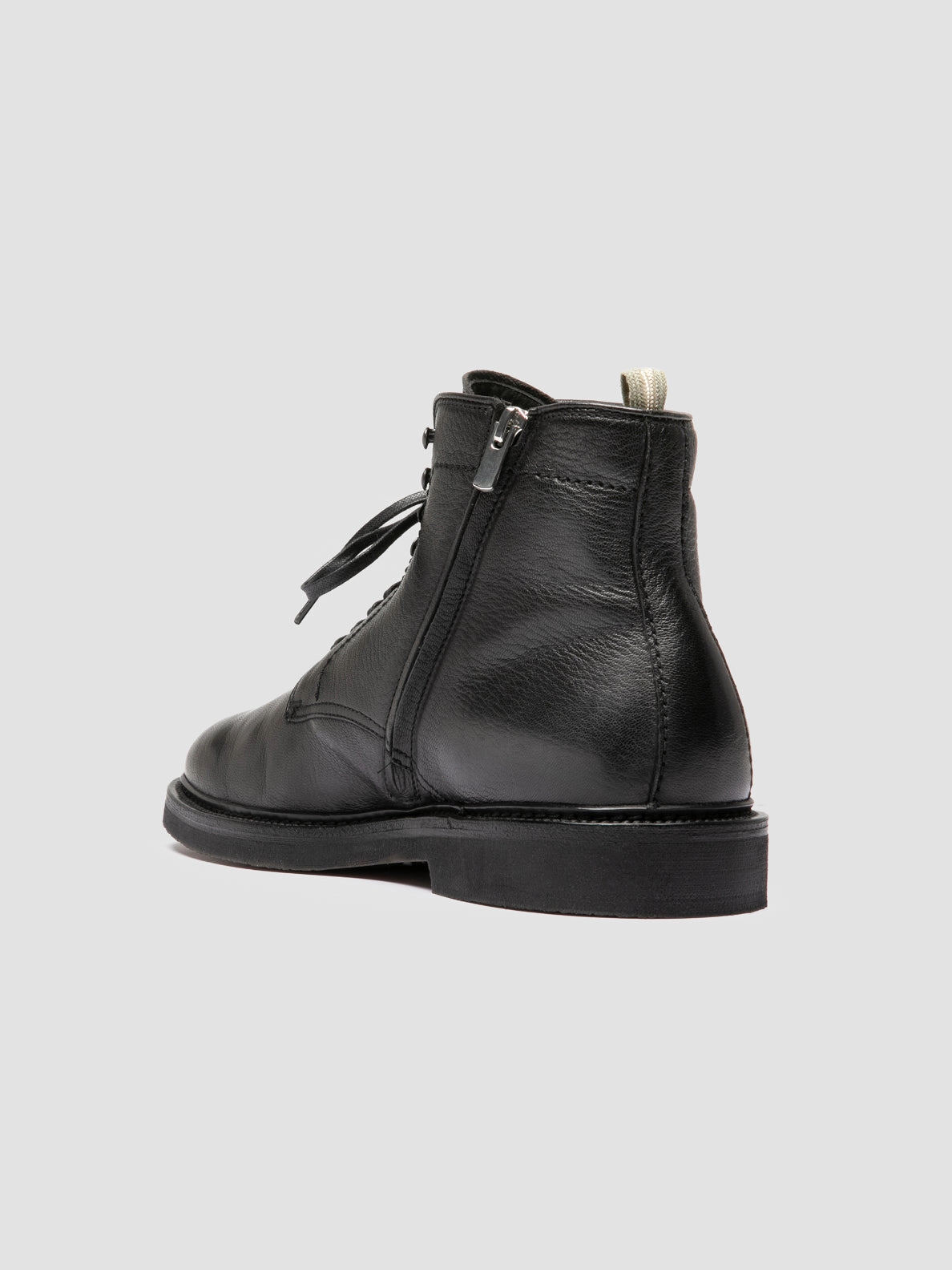 HOPKINS FLEXI 206 - Black Leather Lace-up Boots Barile Boots