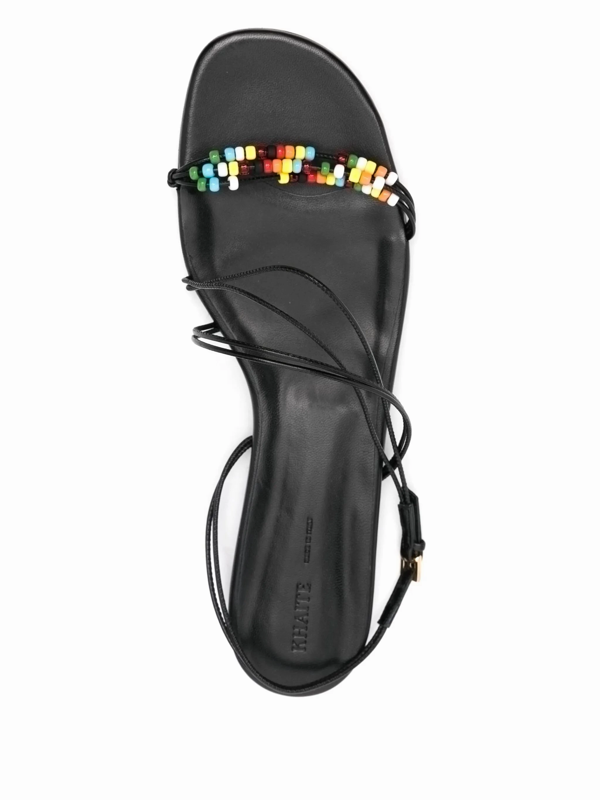 In Ocho Rios beaded sandals