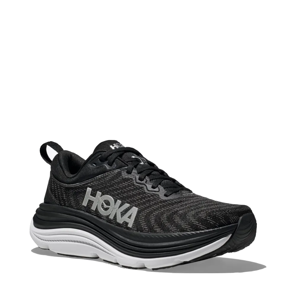 Orthotics Hoka Men's Gaviota 5 Sneaker in Black/White