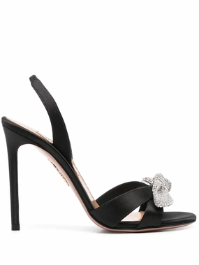 Sandals With Support 105mm Very Bow Tie Crystal sandals