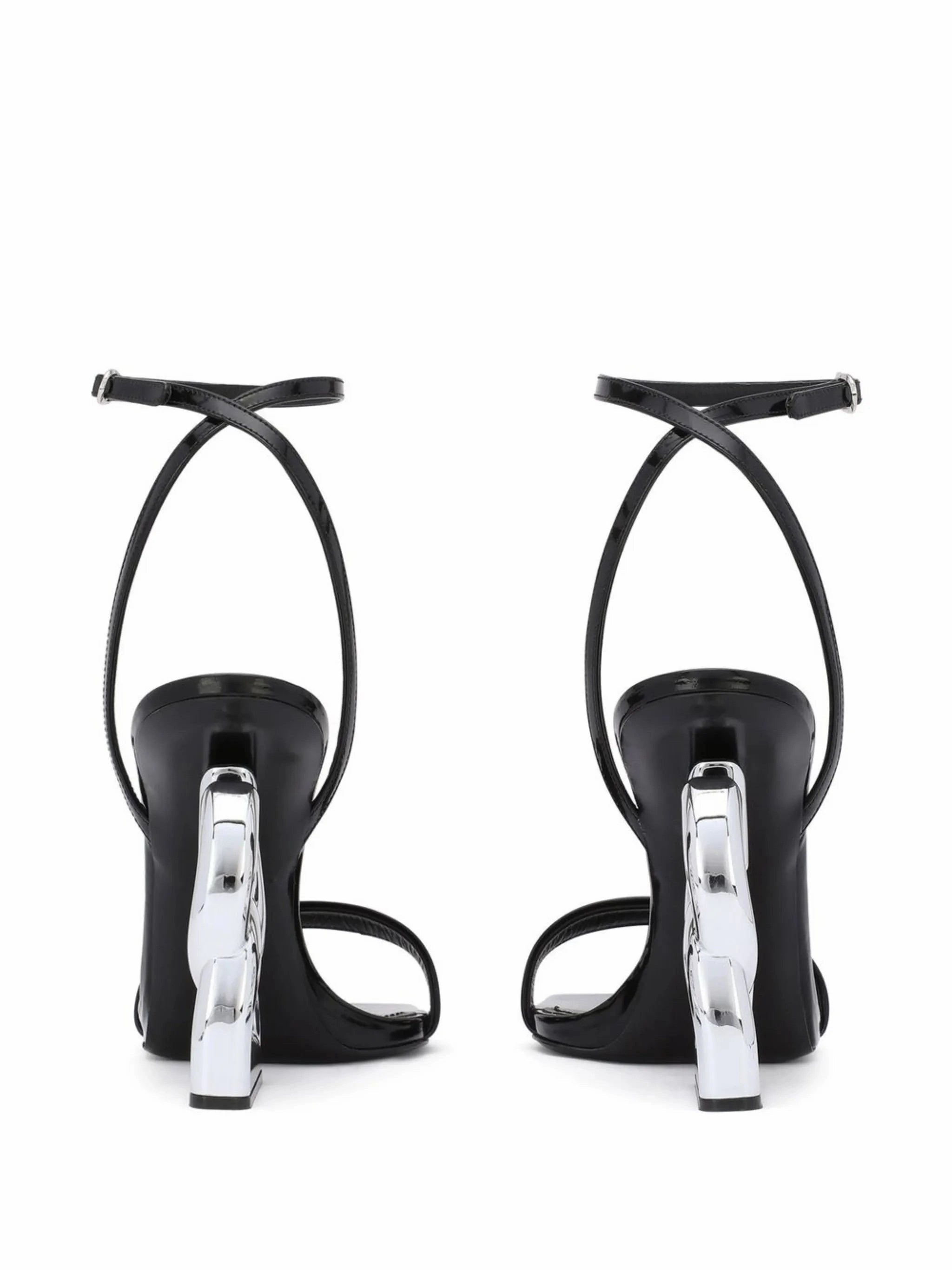 Timbs Sandals 3.5 105mm patent leather sandals