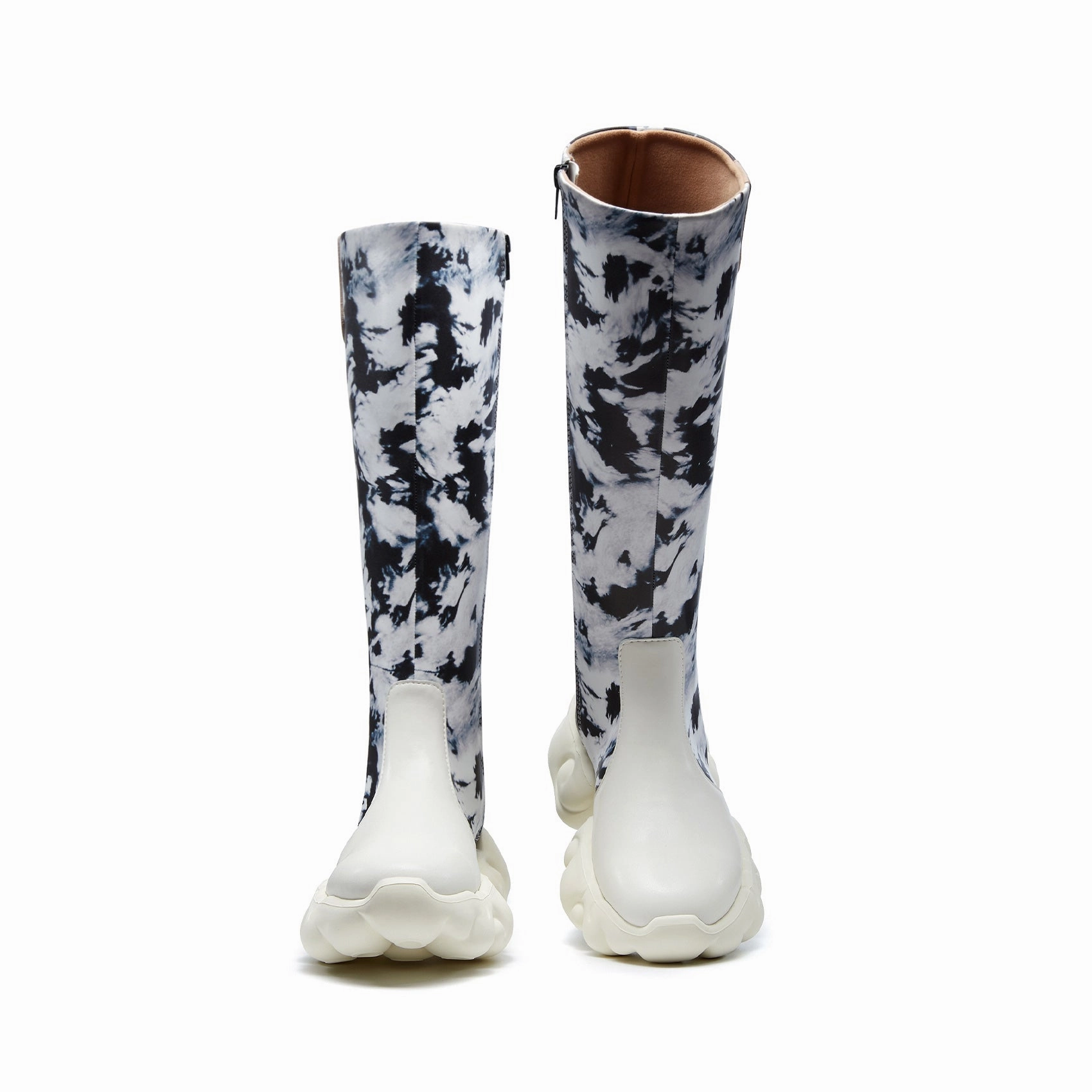 Ink Nebula Cloud V Women Leg Compression Boots