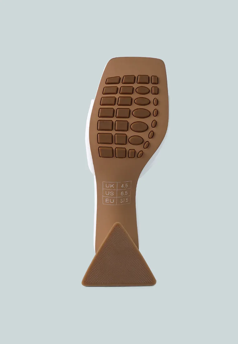 Platforms Sandals trinity triangle block heeled croc sandals