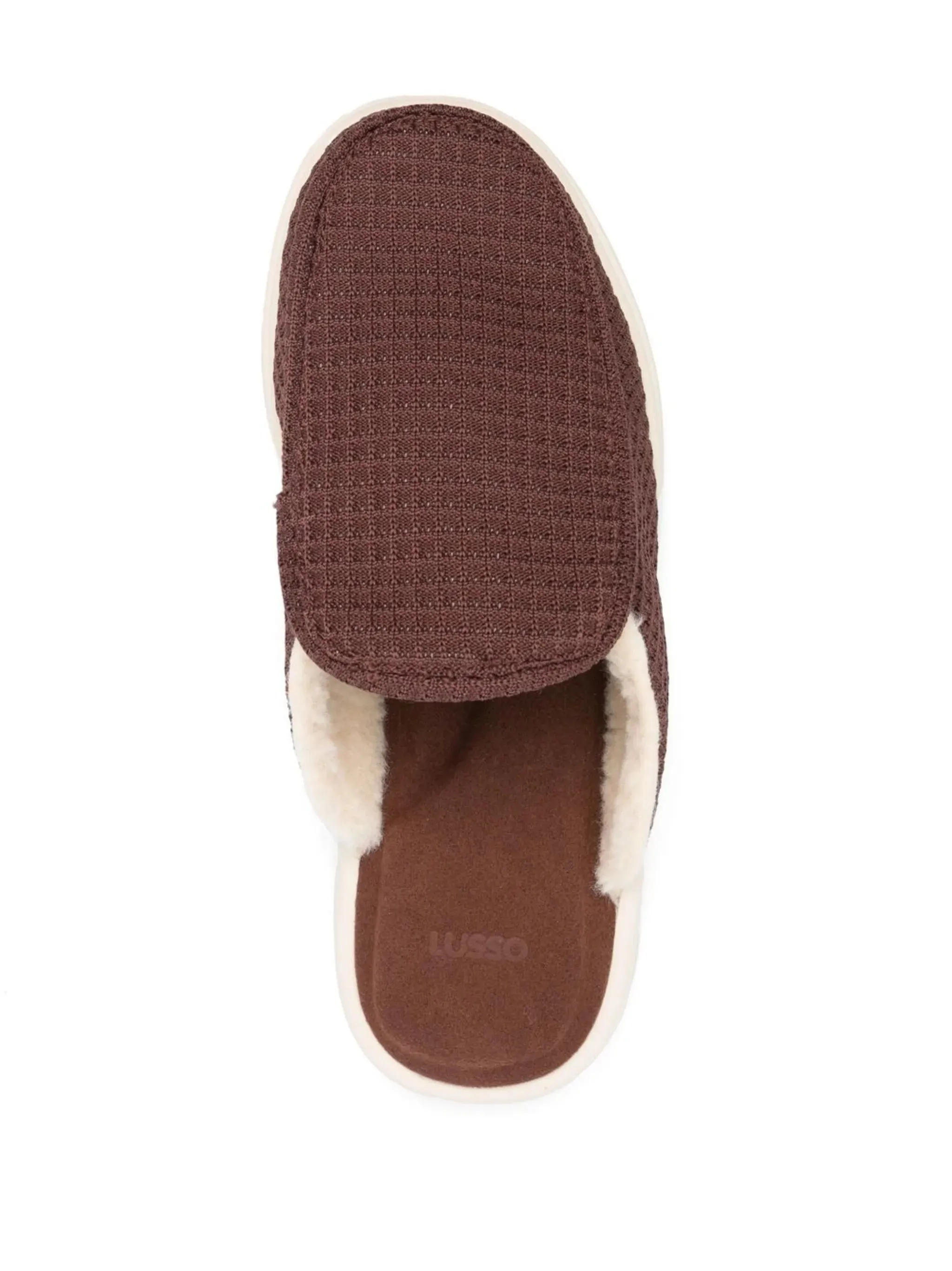 Posey Slippers Esto waffle-knit sherpa slippers