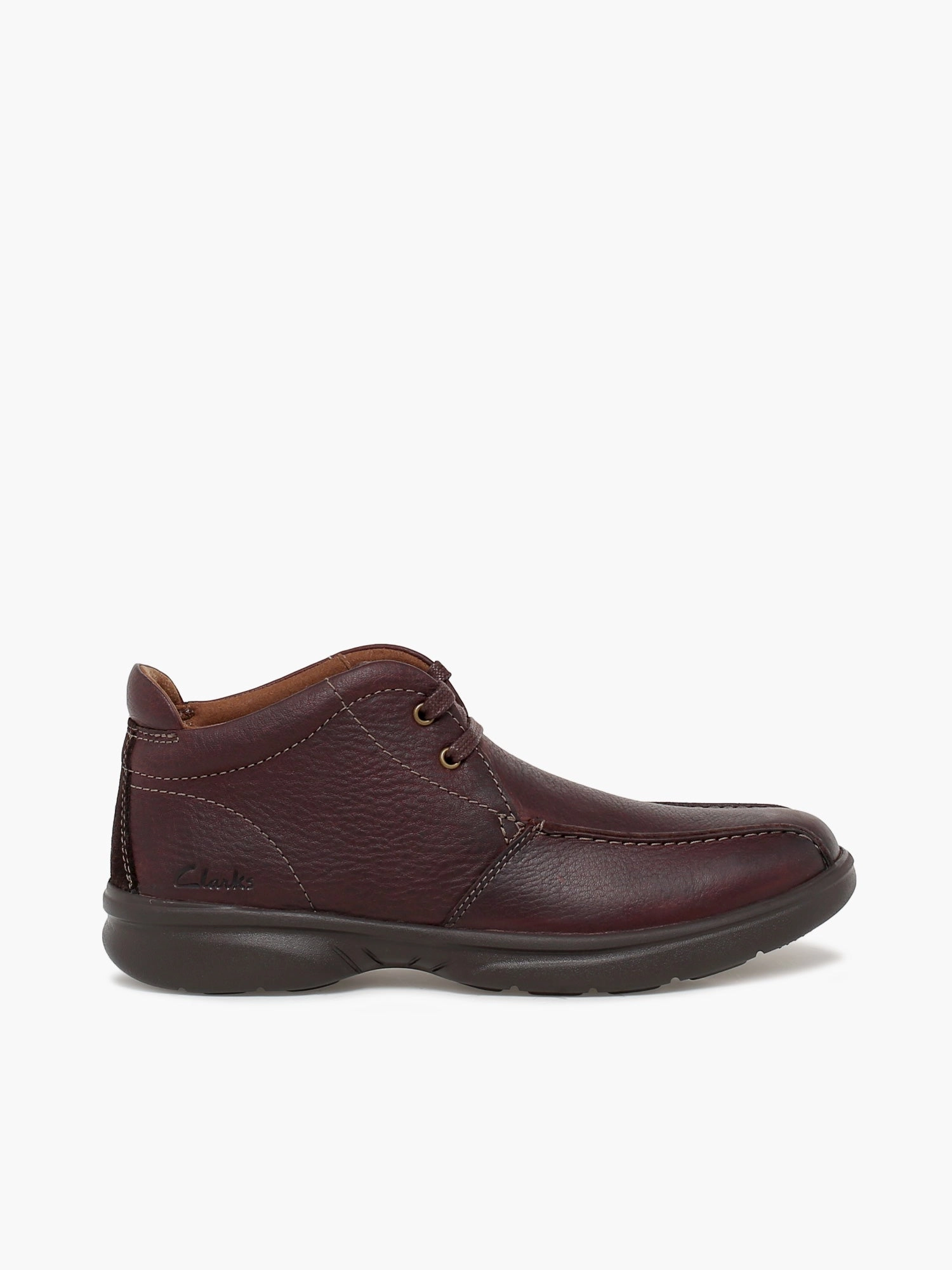 Bradley Up Dk Brown Leather Mock Toe Boots
