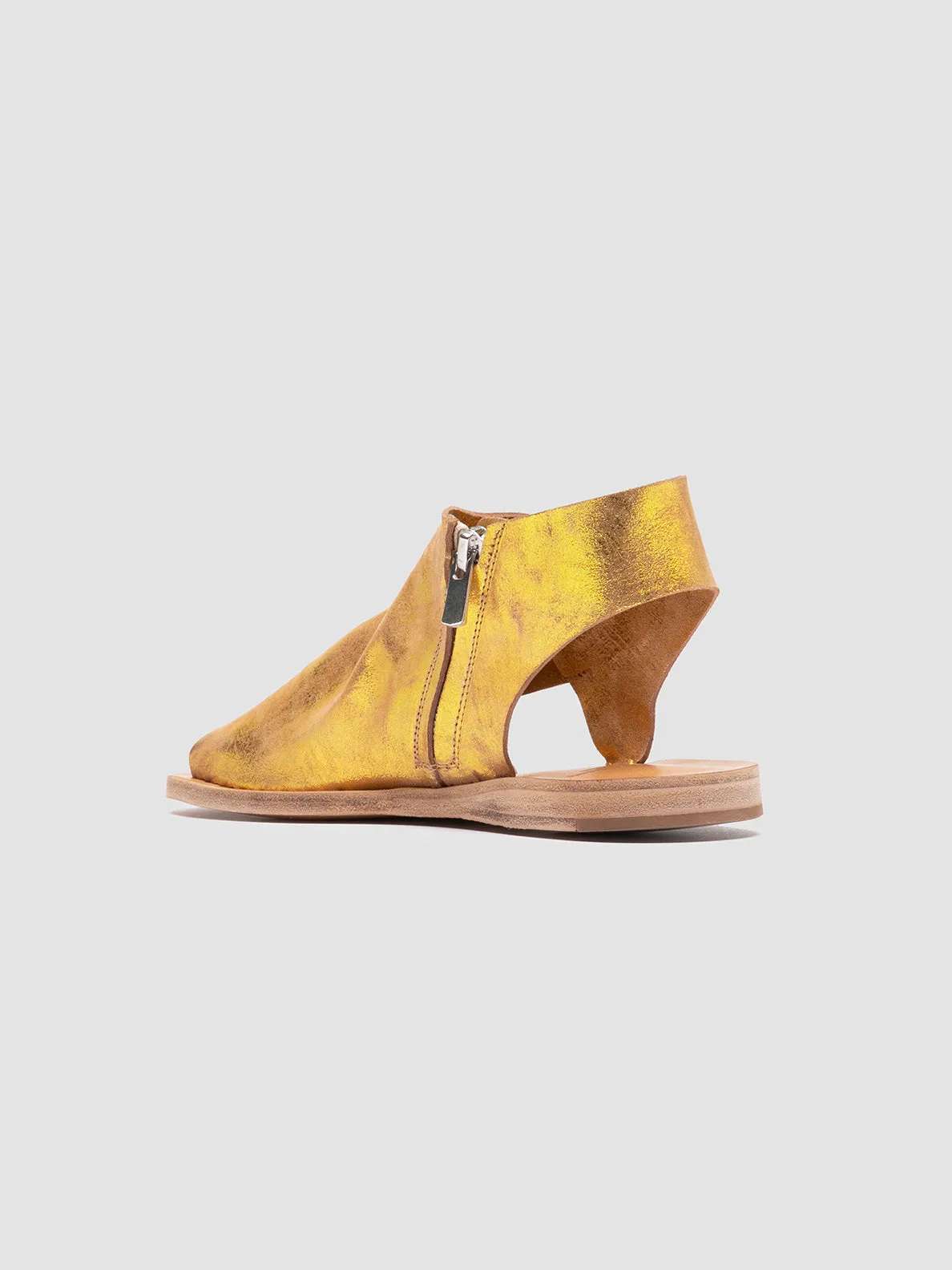 ITACA 033 - Gold Leather Sandals Best Comfy Sandals