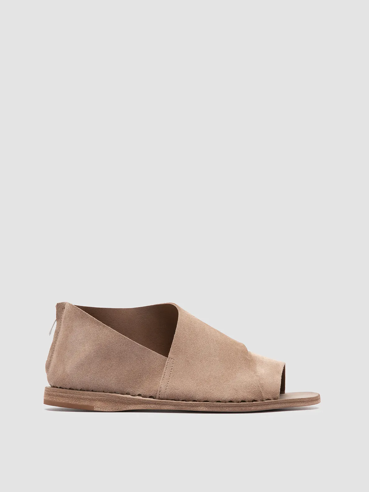 Thick Sole Sandals ITACA 046 - Taupe Suede Peep Toe Shoes