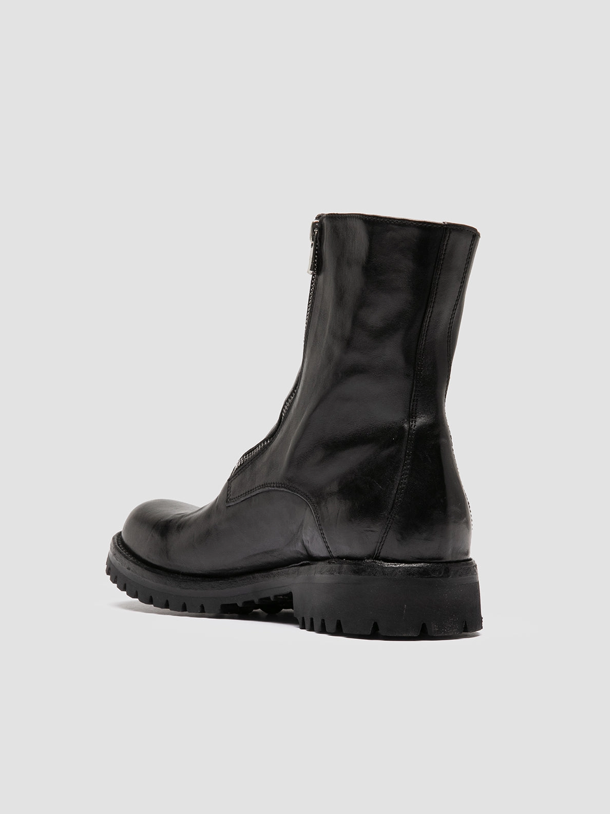 Safety & Work Boots IKONIC 012 - Black Leather Zipped Boots