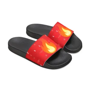 Sandals Cabo San Lucas JSJSFC Polly Glide Sandals (Men's Sizing) Iron Flamez Edition