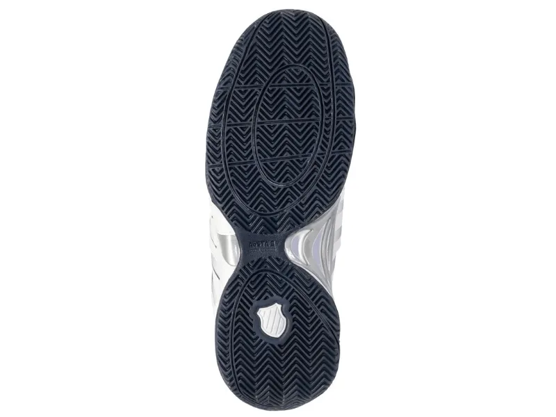 K-Swiss Accomplish IV Omni Mens Tennis Shoe (White/Peacoat/Silver) Size 8 Tennis Shoes