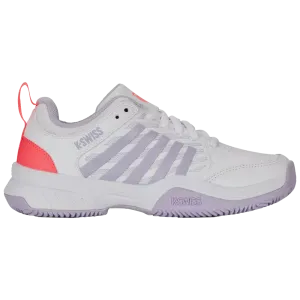 Best Tennis Shoes Running Walking K-Swiss Court Express 2 Clay Ladies Tennis Shoe (White/Lilac)