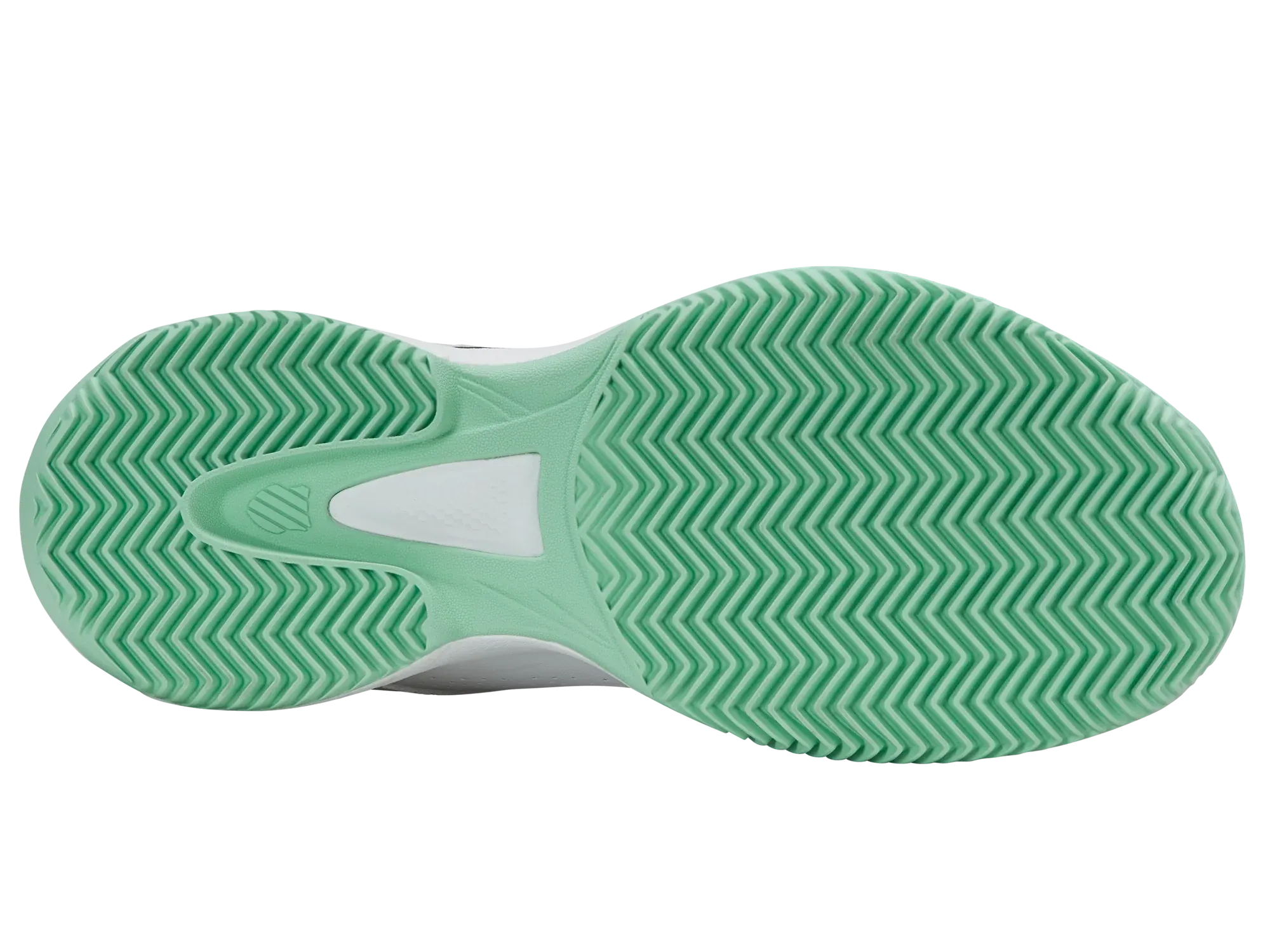 K-Swiss Court Express 2 Clay Ladies Tennis Shoe (White/Neon Mint/Black) Tennis Shoes Ysl