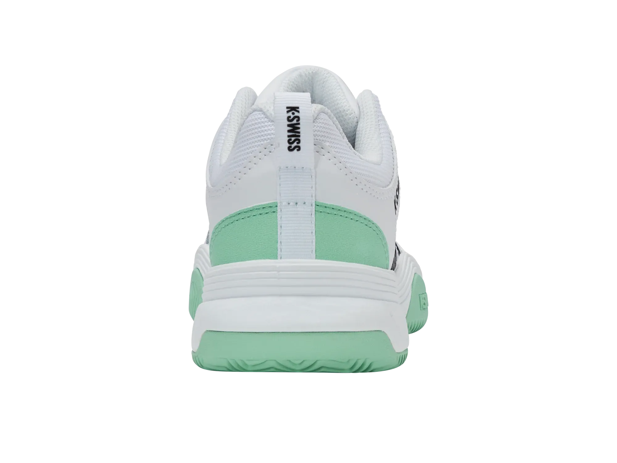 Professional Looking Tennis Shoes K-Swiss Court Express 2 Clay Ladies Tennis Shoe (White/Neon Mint/Black)