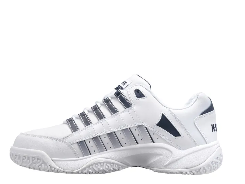Spirit Tennis Shoes K-Swiss Court Prestir Omni Mens Tennis Shoe (White/Navy)