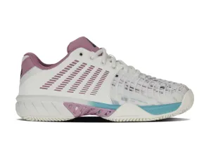 Rudis Tennis Shoes K-Swiss Express Light 3 Padel Ladies Tennis Shoes (White/Purple)