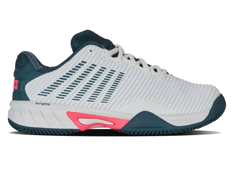 K-Swiss Hypercourt Express 2 Clay Kids Tennis Shoes (White/Stargazer/Neon) Wilson Pro Staff Tennis Shoes