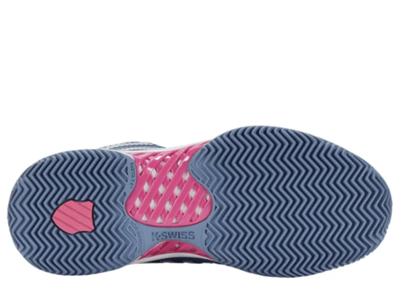 K-Swiss Hypercourt Express 2 HB Ladies Tennis Shoe (Blue Blush/Pink) Defiant Speed 2 Tennis Shoes