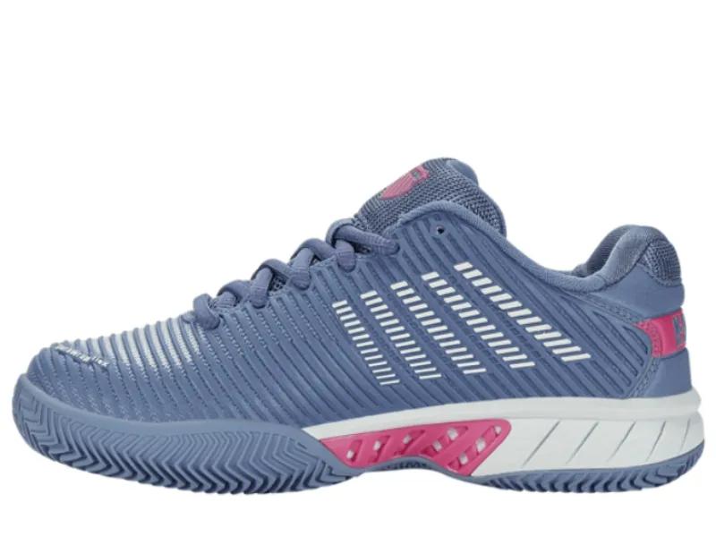 K-Swiss Hypercourt Express 2 HB Ladies Tennis Shoe (Blue Blush/Pink) New Balance Suede Tennis Shoes