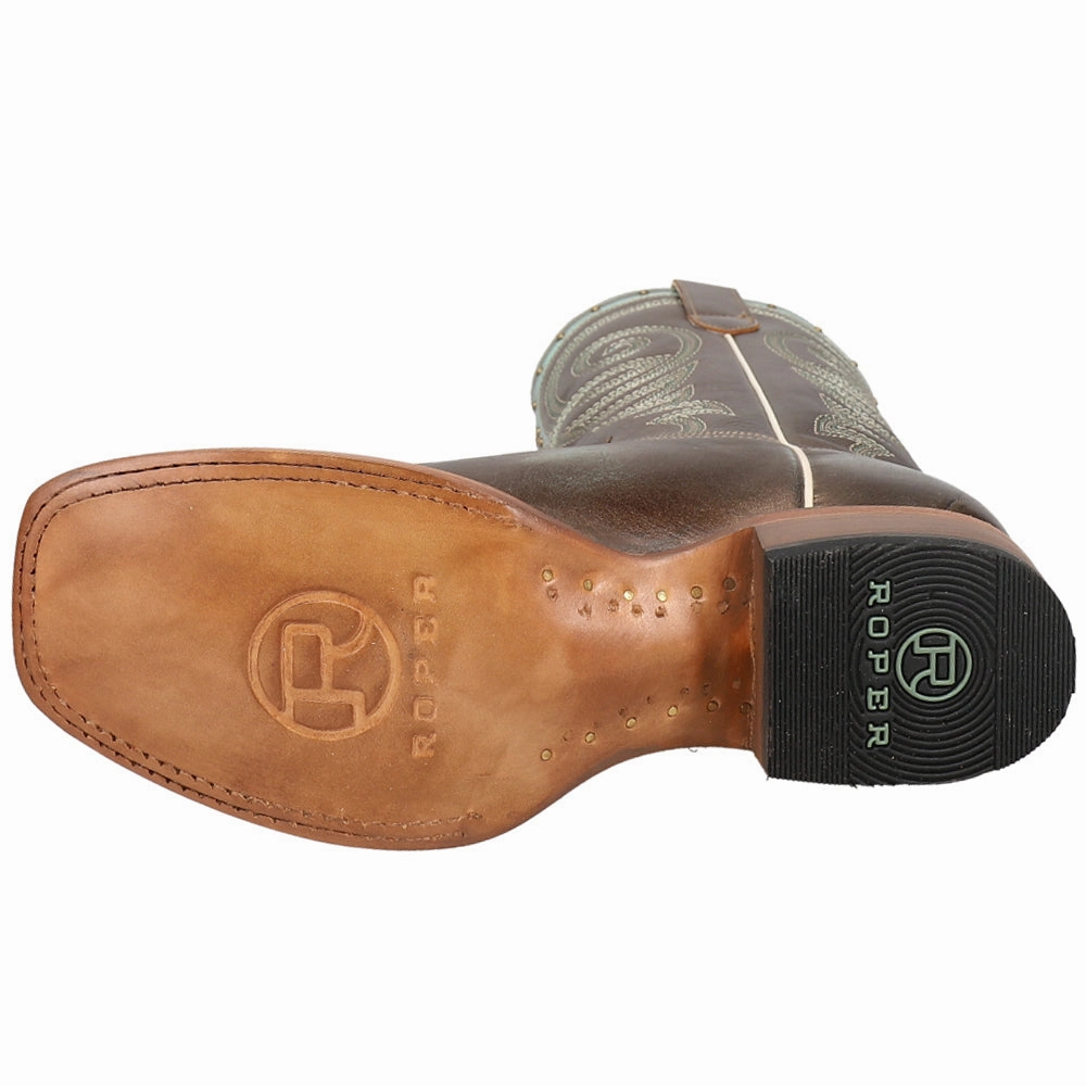 Parlanti Boots Katie Katch Metallic Square Toe Cowboy Boots