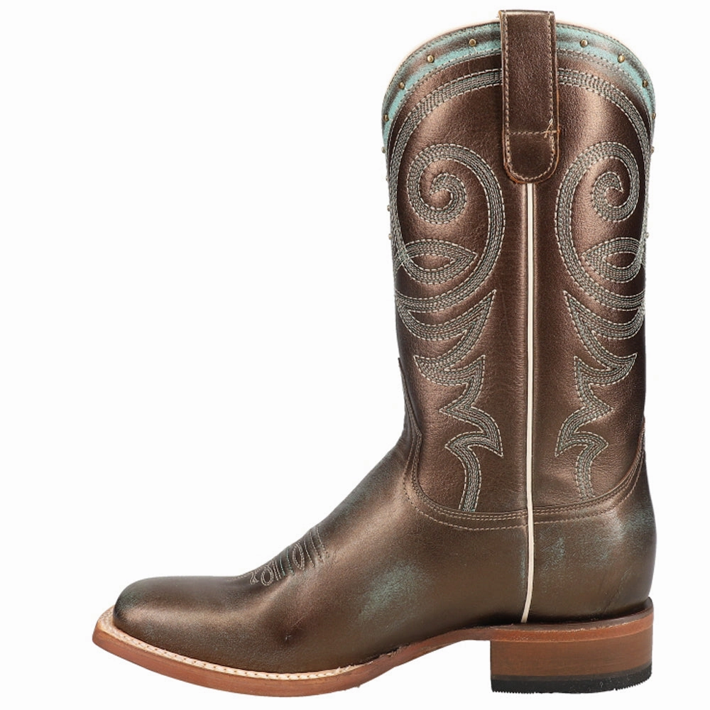 Easy Boots For Horses Katie Katch Metallic Square Toe Cowboy Boots