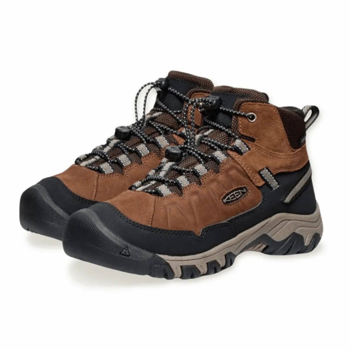 Keen Boy's (Grade School) Targhee IV Mid Waterproof Bison/Brindle Ariat Hiking Shoes