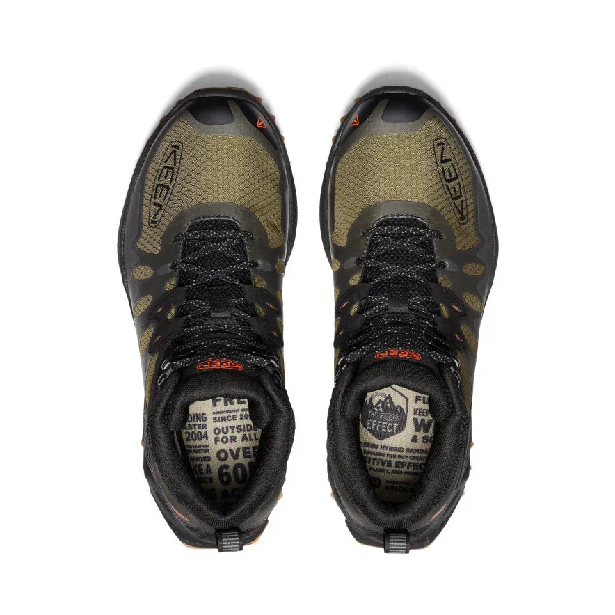 Hiking Shoes Bali Keen Men's Zionic Mid Waterproof Boot - Dark Olive/Scarlet Ibis