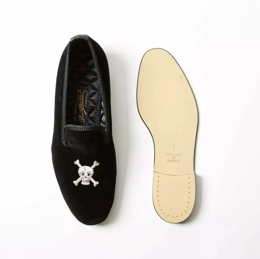 Albert Skull & Crossbones Formal Slipper Slippers For Vegans