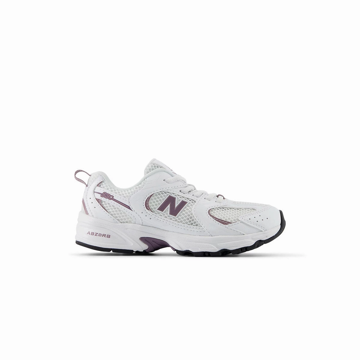 Kids 530 Bungee 'White Dark Ice Wine' New Balance Retro Shoes Womens