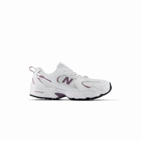 Kids 530 Bungee 'White Dark Ice Wine' New Balance Men Shoes