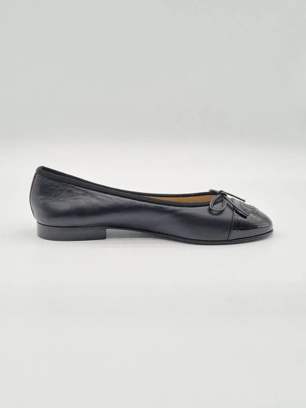 Lambskin Ballerina Flats Black Chanel Carbon Plate Running Shoes