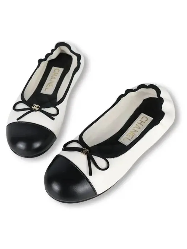 Lambskin Flats White Chanel Ladies Flats Shoes