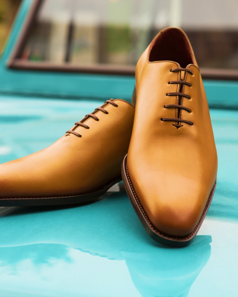 Mustard Patina Wholecut Oxford Original Grand Wing Oxfords