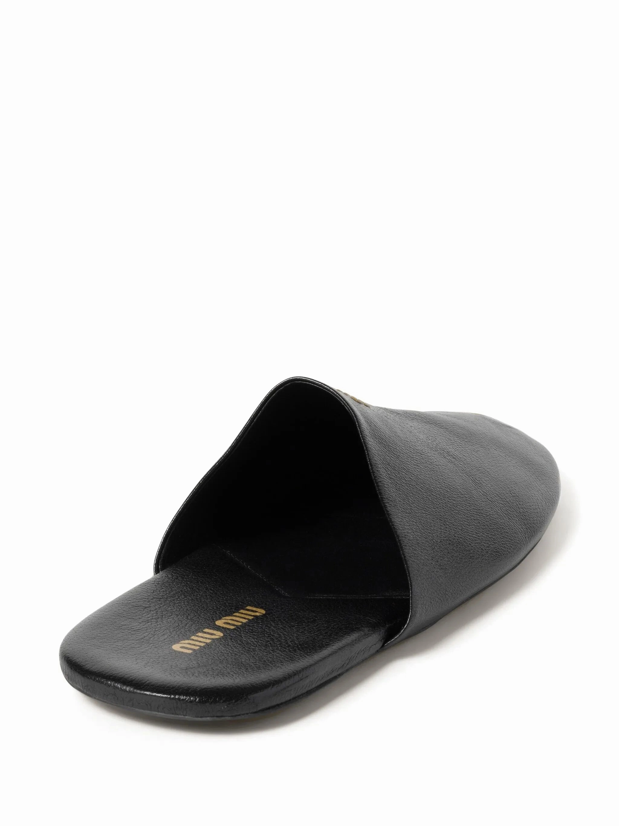 Slippers With A Wedge Heel leather slippers