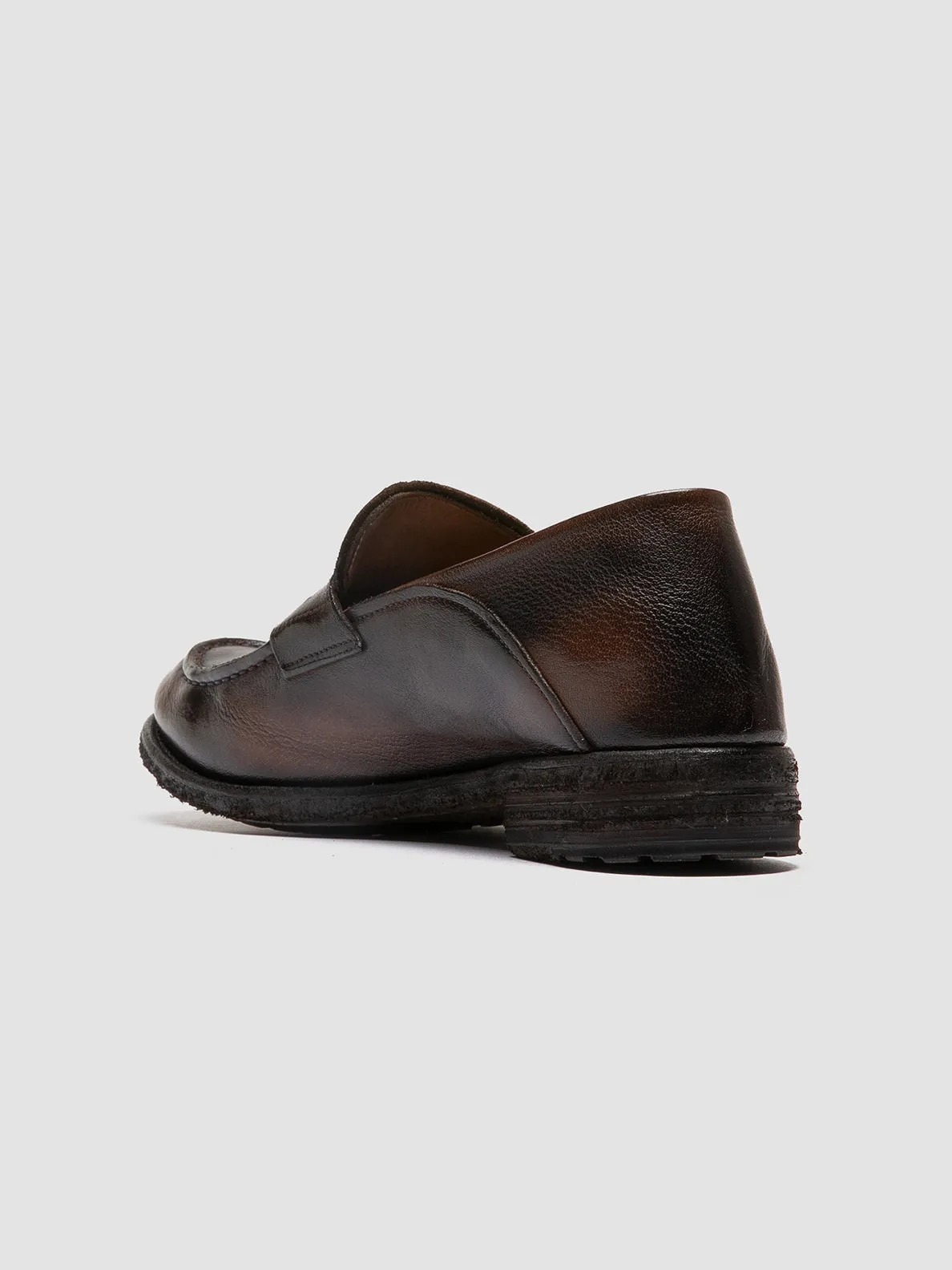 Loafers With Jeans LEXIKON 140 - Coffee Leather Penny Loafers