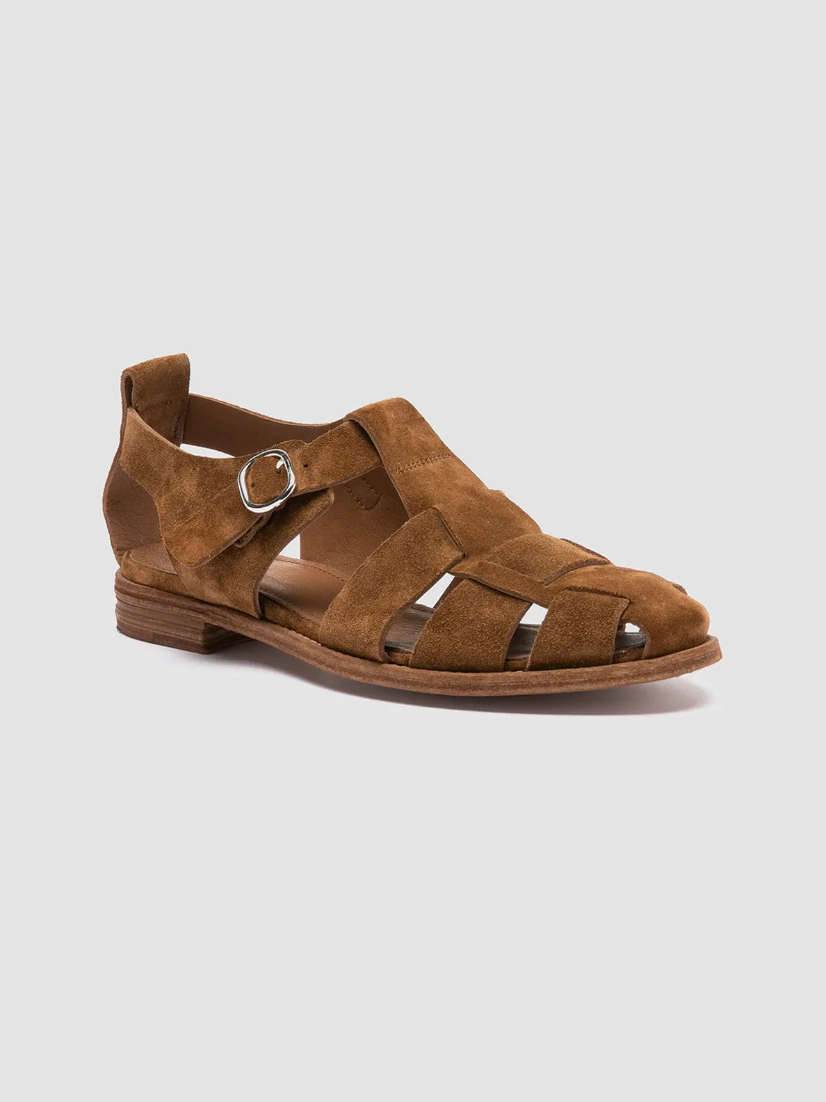 LEXIKON 536 - Brown Suede Sandals Eco Sandals